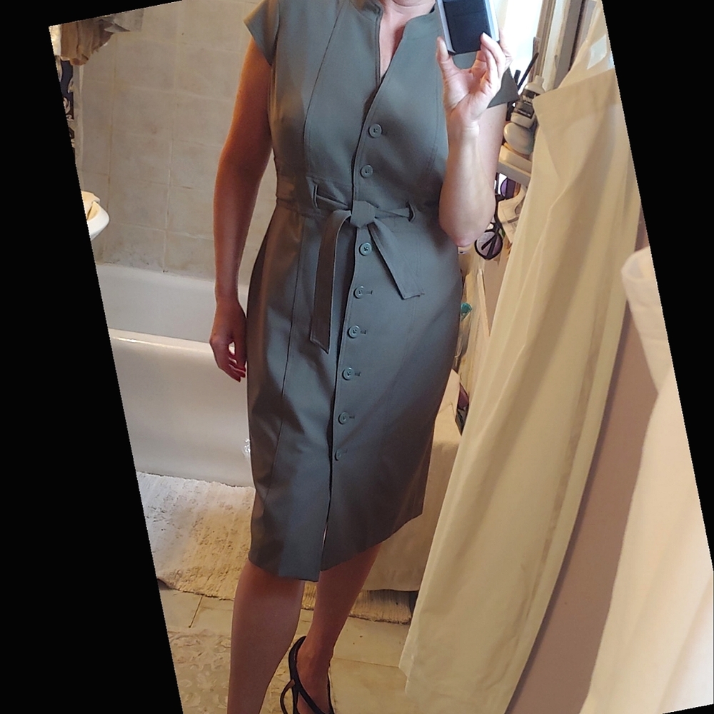 Calvin Klein classic button down dress 14